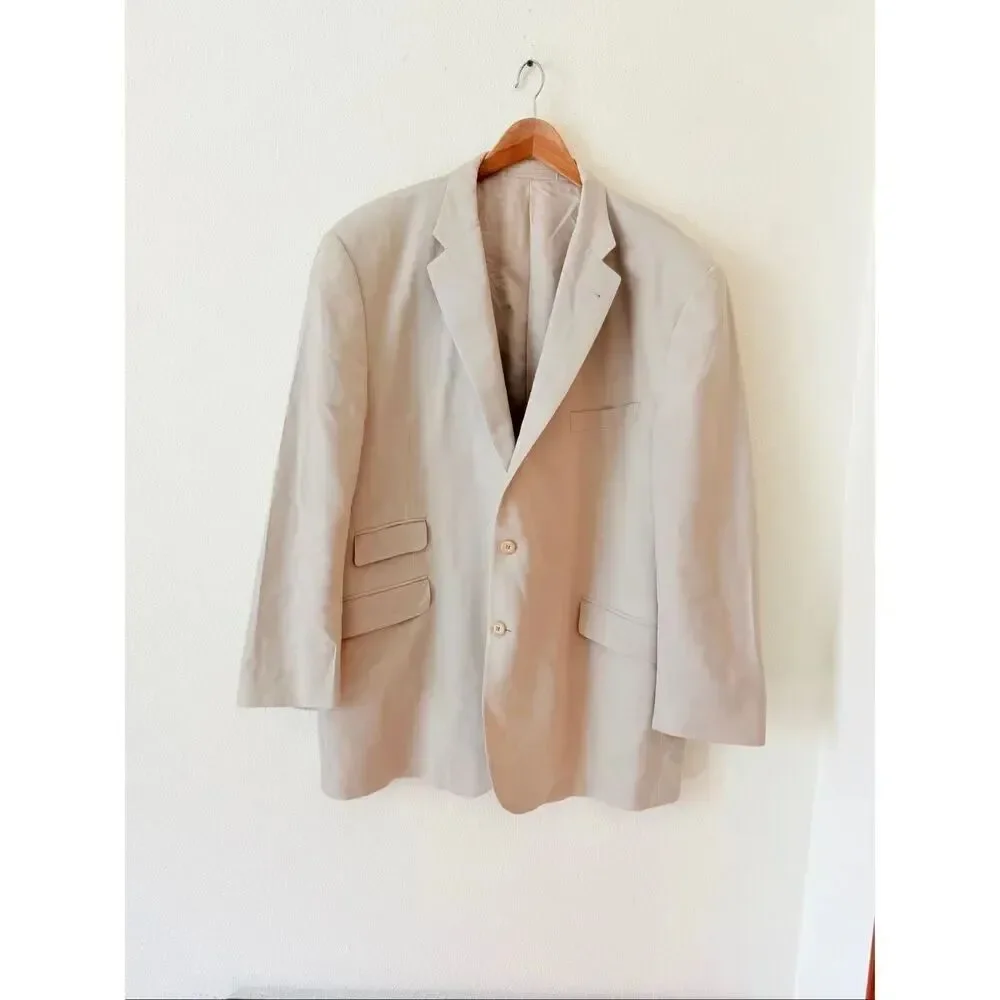 Burberry VINTAGE MEN'S CHECK WINDOWPANE BLAZER SIZE 50R